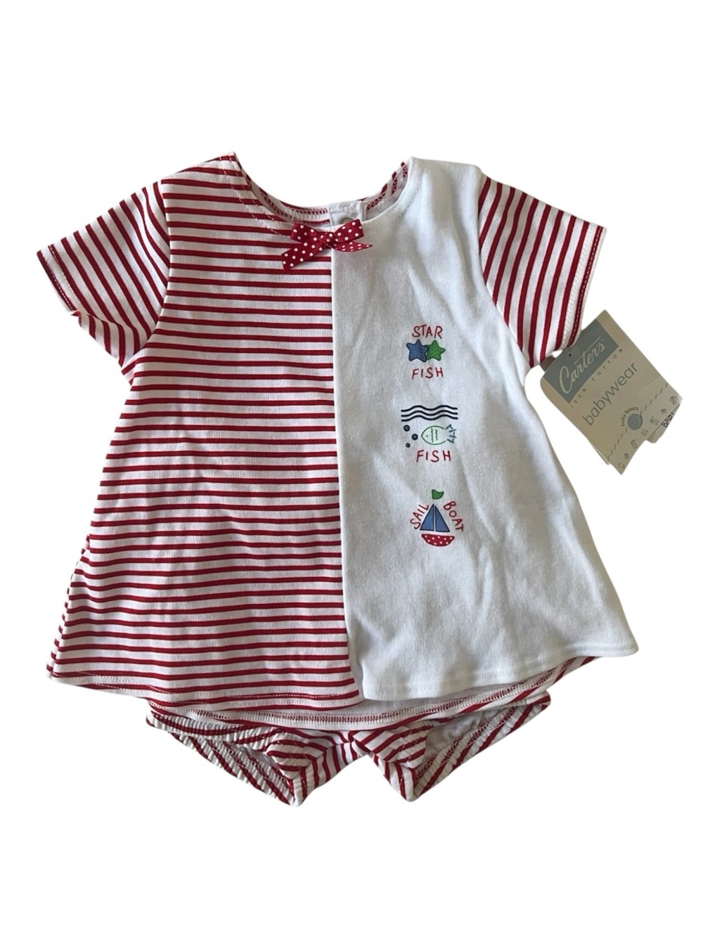 NWT Vintage Carters Summer Baby Girl Outfit